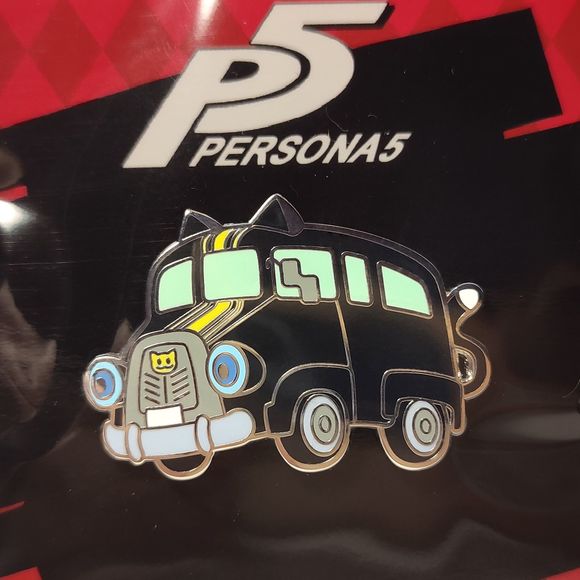 Persona 5 Royal Morgana Mementos Bus Form Enamel Pin Official Atlus Lapel Badge - Picture 1 of 2